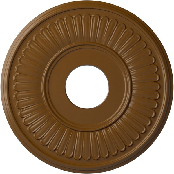 Ekena Millwork Berkshire Ceiling Medallion (Fits Canopies up to 7"), 15 3/4"OD x 3 7/8"ID x 3/4"P, Smokey Topaz CM15BESTF - main
